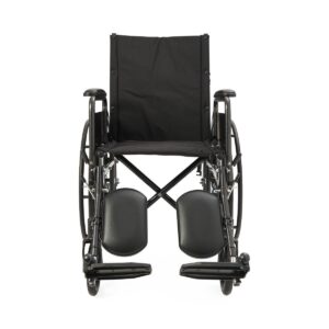 Guardian Reclining Wheelchair with Full-Length Arms 18in Seat 300lbs Black 1Ct