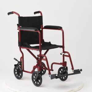 Basic Aluminum Transport Chair with 8" Wheels
