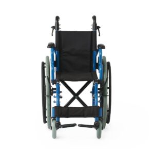 Guardian Kidz Pediatric Wheelchair with Swing-Away Footrests 12in Seat 150lbs Blue 1Ct