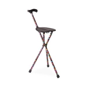 SwitchSticks Walking Cane Seat Sticks, 34'', Bubbles